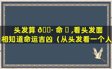 头发算 🌷 命 ☘ ,看头发面相知道命运吉凶（从头发看一个人的性格命运）